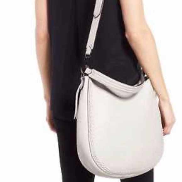Unlined Convertible Whipstitch Putty Leather Hobo